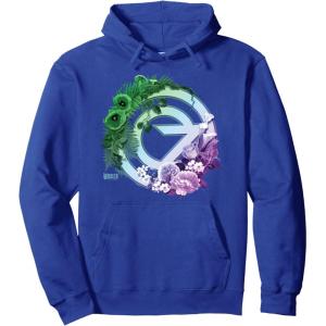 imageWicked For Good Oz Logo Floral and Vine Pullover HoodieRoyal Blue