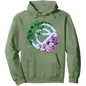 imageWicked For Good Oz Logo Floral and Vine Pullover HoodieSage Green