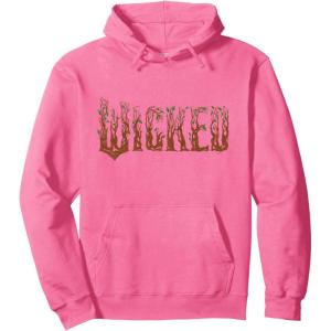 imageWicked For Good Ozian Forest Textured Logo Pullover HoodieBright Pink