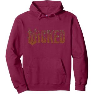 imageWicked For Good Ozian Forest Textured Logo Pullover HoodieBurgundy