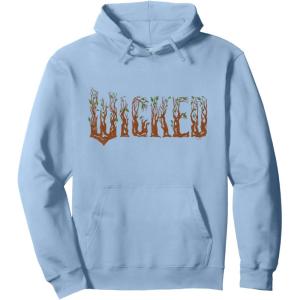 imageWicked For Good Ozian Forest Textured Logo Pullover HoodieDusty Blue