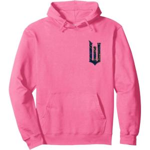 imageWicked For Good Ozian Pattern Logo Front And Back Pullover HoodieBright Pink