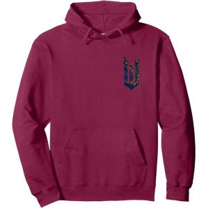 imageWicked For Good Ozian Pattern Logo Front And Back Pullover HoodieBurgundy
