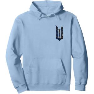 imageWicked For Good Ozian Pattern Logo Front And Back Pullover HoodieDusty Blue