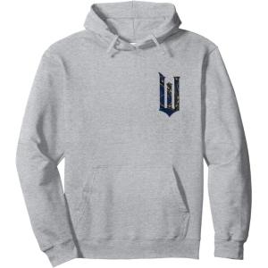 imageWicked For Good Ozian Pattern Logo Front And Back Pullover HoodieHeather Grey