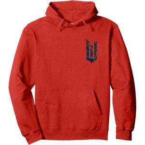 imageWicked For Good Ozian Pattern Logo Front And Back Pullover HoodieRed