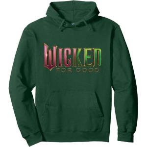 imageWicked For Good Pink To Green Logo Pullover HoodieDark Green