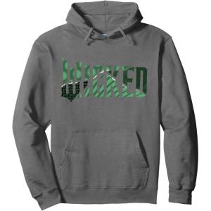 imageWicked For Good Torn Green Collage Logo Pullover HoodieAsphalt Grey