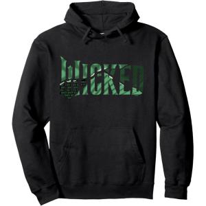 imageWicked For Good Torn Green Collage Logo Pullover HoodieBlack