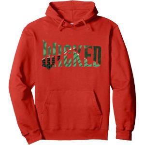 imageWicked For Good Torn Green Collage Logo Pullover HoodieRed
