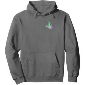 imageWicked For Good Two Halves of the Whole Heart Front ampamp Back Pullover HoodieAsphalt Grey