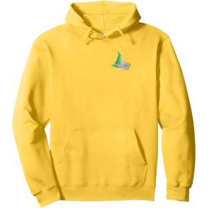 imageWicked For Good Two Halves of the Whole Heart Front ampamp Back Pullover HoodieLemon Yellow