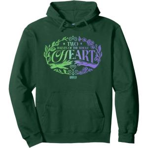 imageWicked For Good Two Halves of the Whole Heart Pullover HoodieDark Green