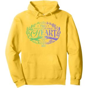 imageWicked For Good Two Halves of the Whole Heart Pullover HoodieLemon Yellow