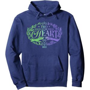 imageWicked For Good Two Halves of the Whole Heart Pullover HoodieNavy Blue