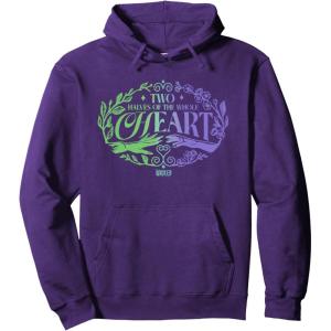 imageWicked For Good Two Halves of the Whole Heart Pullover HoodiePurple