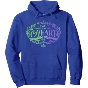 imageWicked For Good Two Halves of the Whole Heart Pullover HoodieRoyal Blue