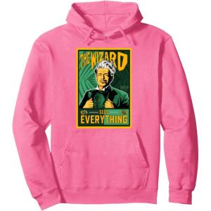imageWicked For Good Wizard Sees Everything Pullover HoodieBright Pink