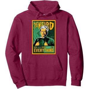 imageWicked For Good Wizard Sees Everything Pullover HoodieBurgundy