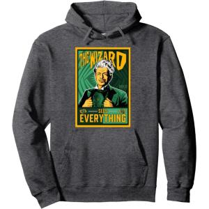 imageWicked For Good Wizard Sees Everything Pullover HoodieDark Heather Grey