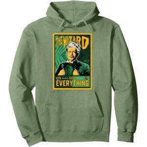 imageWicked For Good Wizard Sees Everything Pullover HoodieSage Green