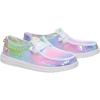 imageHEYDUDE Womens Wendy Wicked  Lightweight SlipOn Womens Loafers with Removable Charm AnkletPink MultiWhite