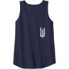 imageWicked For Good Bubble Shimmer Logo Front And Back Tank TopNavy Blue