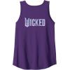 imageWicked For Good Bubble Shimmer Logo Front And Back Tank TopPurple
