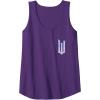 imageWicked For Good Bubble Shimmer Logo Front And Back Tank TopPurple