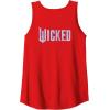 imageWicked For Good Bubble Shimmer Logo Front And Back Tank TopRed