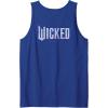 imageWicked For Good Bubble Shimmer Logo Front And Back Tank TopRoyal Blue