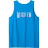 imageWicked For Good Bubble Shimmer Logo Front And Back Tank TopSapphire Blue