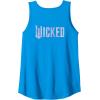 imageWicked For Good Bubble Shimmer Logo Front And Back Tank TopSapphire Blue