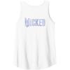 imageWicked For Good Bubble Shimmer Logo Front And Back Tank TopWhite