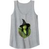 imageWicked For Good Elphaba Bold Portrait ampamp Greenery Tank TopHeather Grey