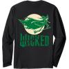imageWicked For Good Elphaba Flying Front And Back Long Sleeve TShirtBlack