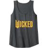 imageWicked For Good Logo Yellow Brick Road Tank TopDark Heather Grey