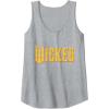 imageWicked For Good Logo Yellow Brick Road Tank TopHeather Grey