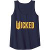 imageWicked For Good Logo Yellow Brick Road Tank TopNavy Blue