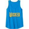 imageWicked For Good Logo Yellow Brick Road Tank TopSapphire Blue