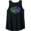 imageWicked For Good Two Halves of the Whole Heart Front ampamp Back Tank TopBlack