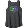 imageWicked For Good Two Halves of the Whole Heart Front ampamp Back Tank TopDark Heather Grey
