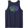 imageWicked For Good Two Halves of the Whole Heart Front ampamp Back Tank TopNavy Blue