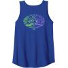 imageWicked For Good Two Halves of the Whole Heart Front ampamp Back Tank TopRoyal Blue