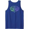 imageWicked For Good Two Halves of the Whole Heart Front ampamp Back Tank TopRoyal Blue
