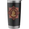 imageWicked Glinda Enchanted Floral Silhouette Stainless Steel Insulated TumblerBlack