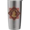 imageWicked Glinda Enchanted Floral Silhouette Stainless Steel Insulated TumblerBrushed Steel