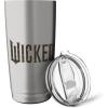imageWicked Movie Floral Logo Stainless Steel Insulated TumblerBrushed Steel