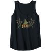 imageWicked Movie Logo Elphaba Hat Floral Tank TopBlack