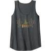 imageWicked Movie Logo Elphaba Hat Floral Tank TopDark Heather Grey